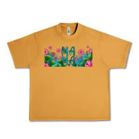 Peanut Butter cactus and flowers mama libbey glass Urban Heavy Tee - HRA Design Shop