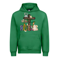 Emerald He is risen Easter Urban Hoodie - NancyCooperArtShop