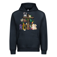 Navy He is risen Easter Urban Hoodie - NancyCooperArtShop
