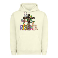 Pigment Pistachio He is risen Easter Urban Hoodie - NancyCooperArtShop