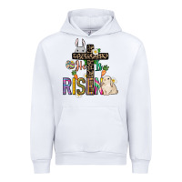 White He is risen Easter Urban Hoodie - NancyCooperArtShop