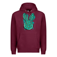 Burgundy gemstone rabbit Premium Hoodie - Artiststas