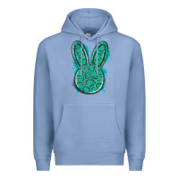 Colony Blue gemstone rabbit Premium Hoodie - Artiststas