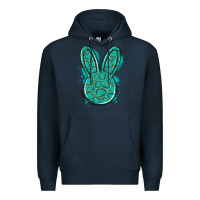 Navy gemstone rabbit Premium Hoodie - Artiststas
