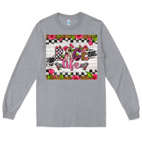 Heather Grey race life tumbler Long Sleeve Tee - Artiststas