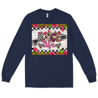 Navy race life tumbler Long Sleeve Tee - Artiststas