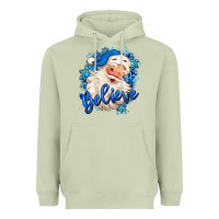 Matcha believe winter christmas santa claus Heavyweight Hoodie - MaliasSmallBusiness