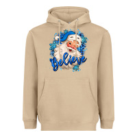 Mushroom believe winter christmas santa claus Heavyweight Hoodie - MaliasSmallBusiness