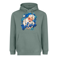 Sage believe winter christmas santa claus Heavyweight Hoodie - MaliasSmallBusiness