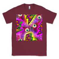 Burgundy halloween thunders seamless pattern Classic Tee - BundleAndBundleShop