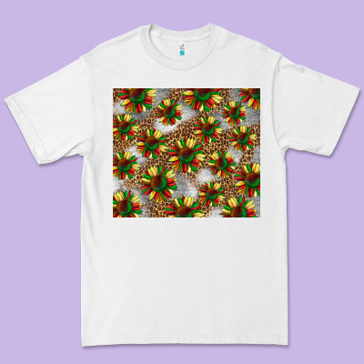 Juneteenth Sunflowers Premium Tee Designed By Barkaloodesign