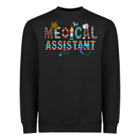 Black medical asistant Heavyweight Sweatshirt - CowhideDigitalArt
