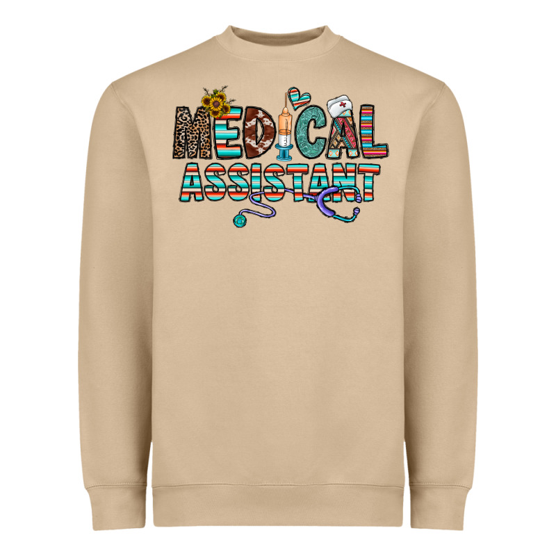 Medical Asistant Heavyweight Sweatshirt by CowhideDigitalArt | Teevron