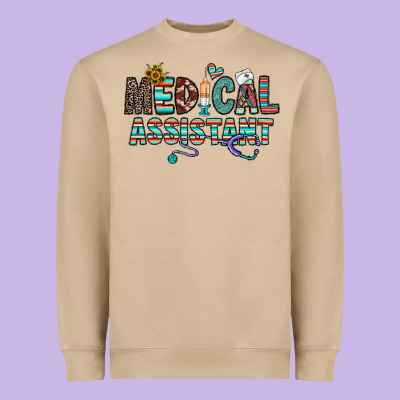 Medical Asistant Heavyweight Sweatshirt Designed By Cowhidedigitalart