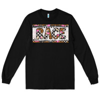 Black race license plate Long Sleeve Tee - Artiststas