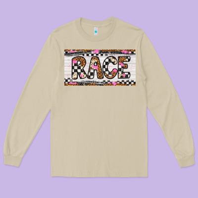 Race License Plate Long Sleeve Tee Designed By Artiststas