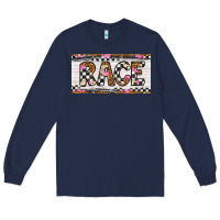 Navy race license plate Long Sleeve Tee - Artiststas