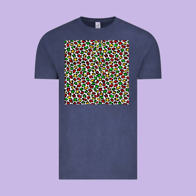 Christmas Leopard Vintage Tee Designed By Fadigitalartstudio