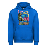 Cobalt Happy Easter Day T-rex Urban Hoodie - NancyCooperArtShop
