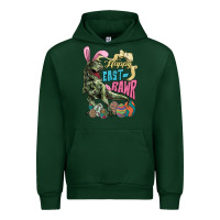 Foreset Green Happy Easter Day T-rex Urban Hoodie - NancyCooperArtShop