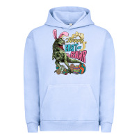 Pigment Grape Ice Happy Easter Day T-rex Urban Hoodie - NancyCooperArtShop