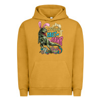 Pigment Peanut Butter Happy Easter Day T-rex Urban Hoodie - NancyCooperArtShop