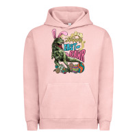 Pigment Salmon Happy Easter Day T-rex Urban Hoodie - NancyCooperArtShop