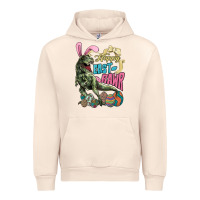 Sandshell Happy Easter Day T-rex Urban Hoodie - NancyCooperArtShop