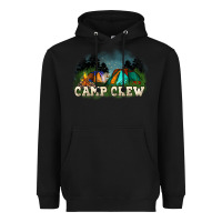 Black camp crew Heavyweight Hoodie - NancyCooperArtShop
