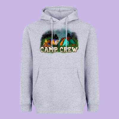 Camp Crew Heavyweight Hoodie Designed By Nancycooperartshop