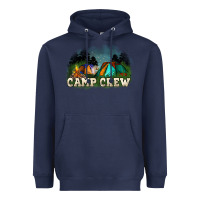 Navy camp crew Heavyweight Hoodie - NancyCooperArtShop