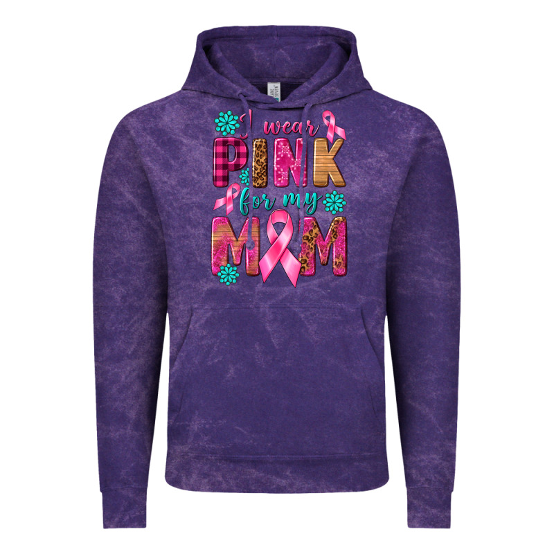 I Wear Pink For My Mom With Butterfly Vintage Hoodie by texasbilliewilder | Teevron