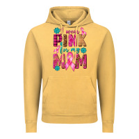 Vintage Mustard I Wear Pink For My Mom with Butterfly Vintage Hoodie - texasbilliewilder