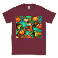 Burgundy pumpkin spice and pumpkin Classic Tee - AdoDesignShop
