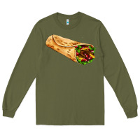 Army Green burrito Long Sleeve Tee - AdoDesignShop