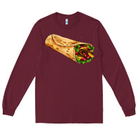 Burgundy burrito Long Sleeve Tee - AdoDesignShop