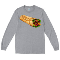Heather Grey burrito Long Sleeve Tee - AdoDesignShop