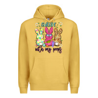 Antique Gold chillin' with my peeps Premium Hoodie - Artiststas