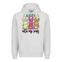 Dove Grey chillin' with my peeps Premium Hoodie - Artiststas