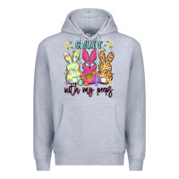 Heather Grey chillin' with my peeps Premium Hoodie - Artiststas