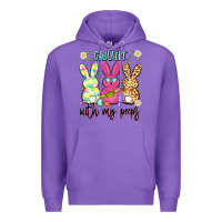 Purple chillin' with my peeps Premium Hoodie - Artiststas