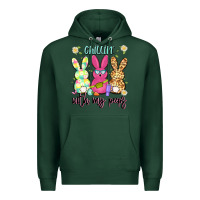 Sports Green chillin' with my peeps Premium Hoodie - Artiststas