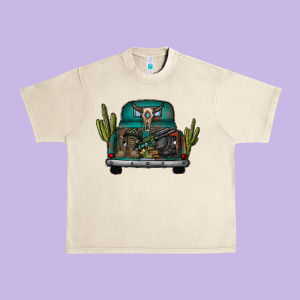 Soldier Truck Urban Heavy Tee Designed By Cowhidedigitalart
