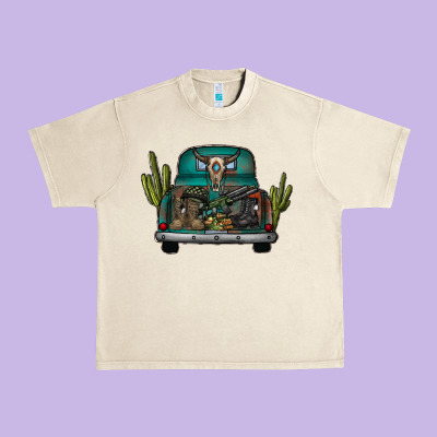 Soldier Truck Urban Heavy Tee Designed By Cowhidedigitalart