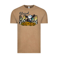 Vintage Coffee blessed Vintage Tee - CowhideDigitalArt