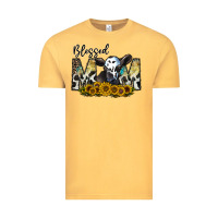 Vintage Mustard blessed Vintage Tee - CowhideDigitalArt