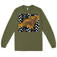 Army Green racing glitter leopard Long Sleeve Tee - JahusDesignShop