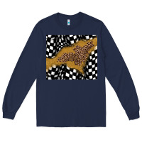 Navy racing glitter leopard Long Sleeve Tee - JahusDesignShop
