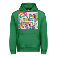 Emerald Hunny Bunny and egg Easter Urban Hoodie - NancyCooperArtShop