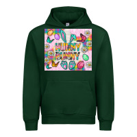 Foreset Green Hunny Bunny and egg Easter Urban Hoodie - NancyCooperArtShop